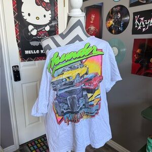 White t shirts w cars